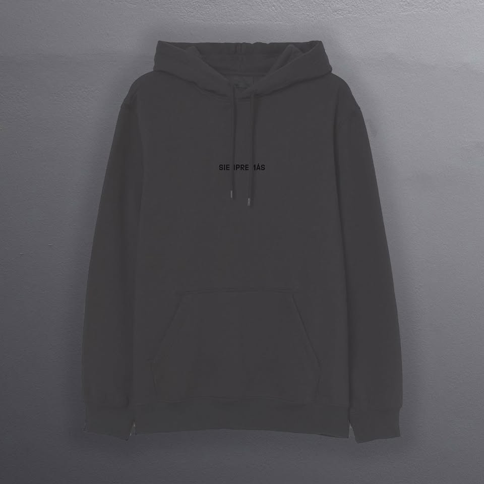 Hoodie Siempre Más – Gris