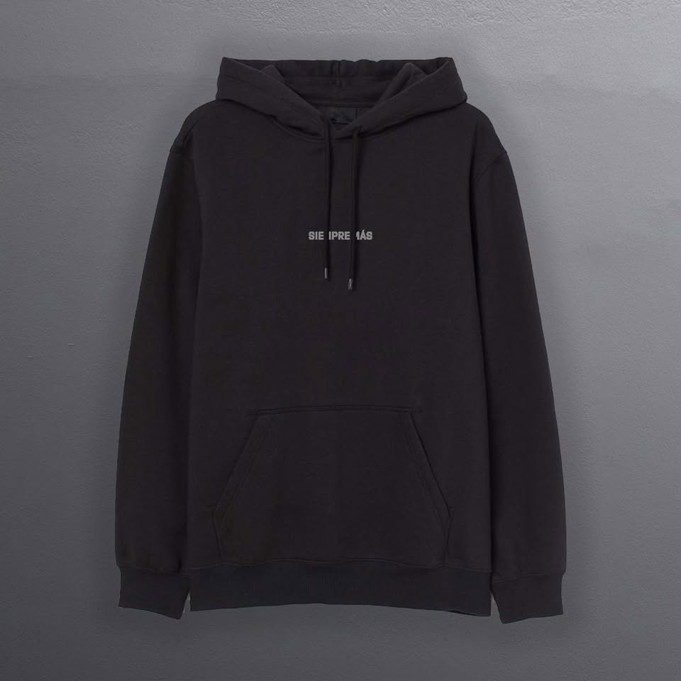 Hoodie Siempre Más – Negro
