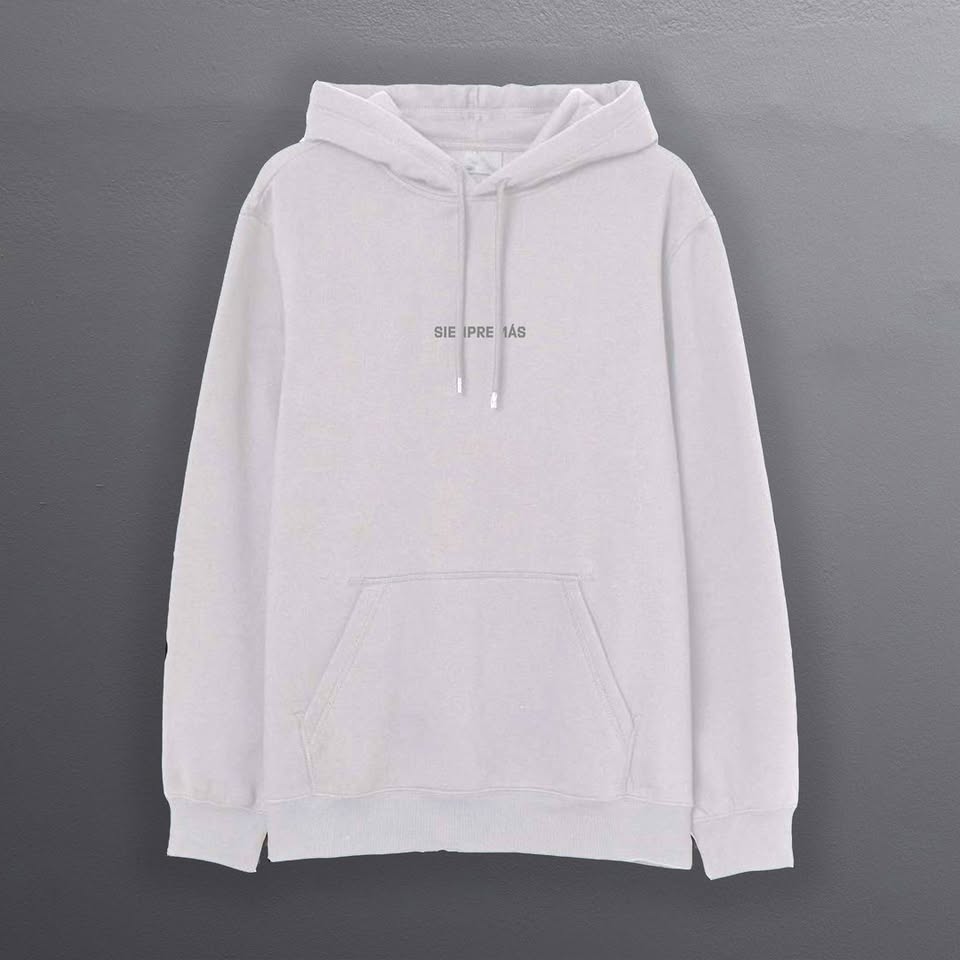 Hoodie Siempre Más – Blanco